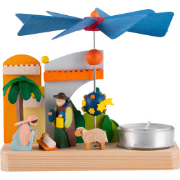 1-Tier Pyramid - Nativity - 12 cm / 4.7 inch