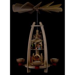 3-stöckige Pyramide Christgeburt - 35 cm