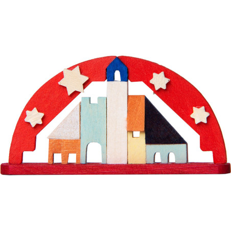 Tree Ornament - Candle Arch red - 3,6 cm / 1.4 inch