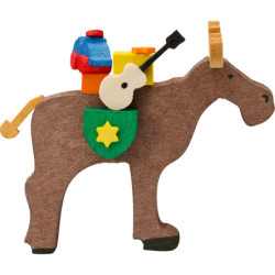 Christbaumschmuck Elch mit Gitarre - 5 cm