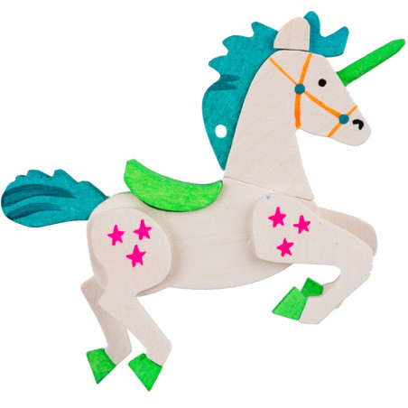 Tree Ornament - Unicorn Green/Turquoise - 6,2 cm / 2.4 inch