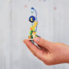 Christbaumschmuck Spindel mit Engelchen - 11 cm
