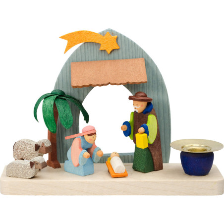 Leuchter mit Heiliger Familie - 8,8 cm