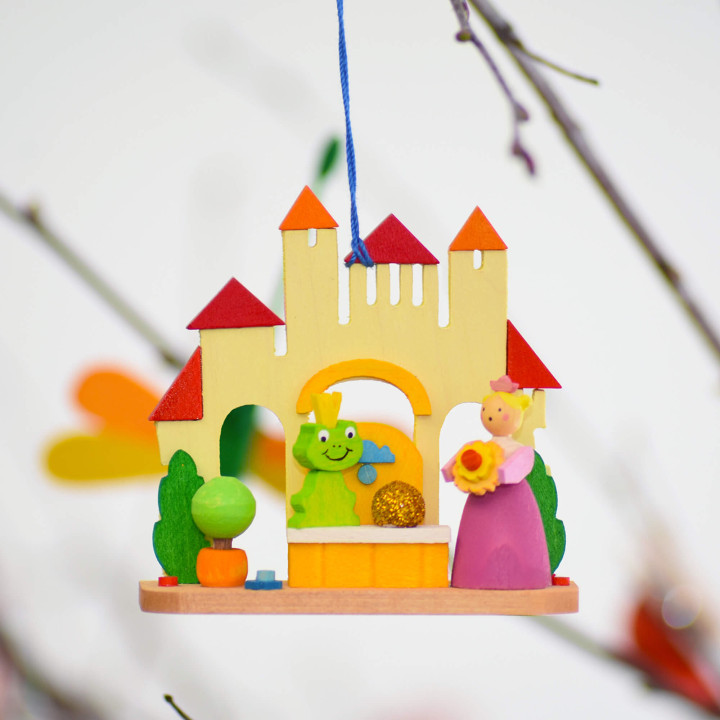 Baumschmuck Froschkönig - 7 cm