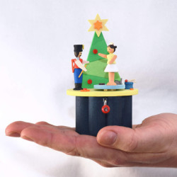 Kurbelspieldose Nussknacker - 10,5 cm
