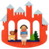 Tree Ornament - Town Gate with Angel - 6,9 cm / 2.7 inch