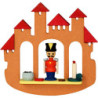 Tree Ornament - Town Gate with Nussknacker - 6,9 cm / 2.7 inch