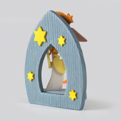 Tree Ornament - Nativity with Herald Angel - 8,3 cm / 3.3 inch