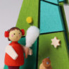 Tree Ornament - Tree with Child and Cat - 7,3 cm / 2.9 inch