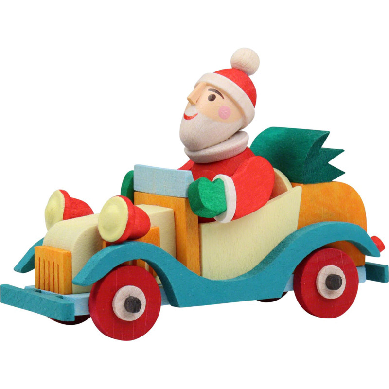 Tree Ornament - Santa in Oldtimer - 5,5 cm / 2.2 inch