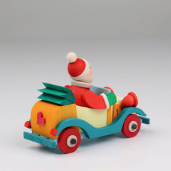 Tree Ornament - Santa in Oldtimer - 5,5 cm / 2.2 inch