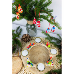 Christbaumschmuck Handschuhe orange - 4,2 cm