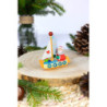 Christbaumschmuck Wichtel im Segelschiff - 8,3 cm