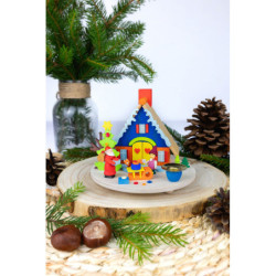 Rauchhaus Weihnachtsmann mit Kerze - 10,8 cm