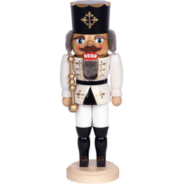 Nussknacker König weiß - 29 cm
