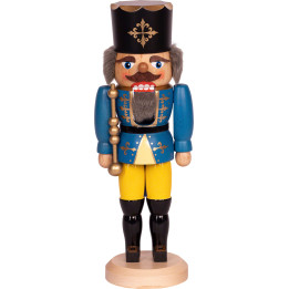 Nussknacker König blau - 29 cm