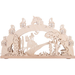 3D Candle Arch - Horsewoman - 52x30 cm / 20.5x11.8 inch