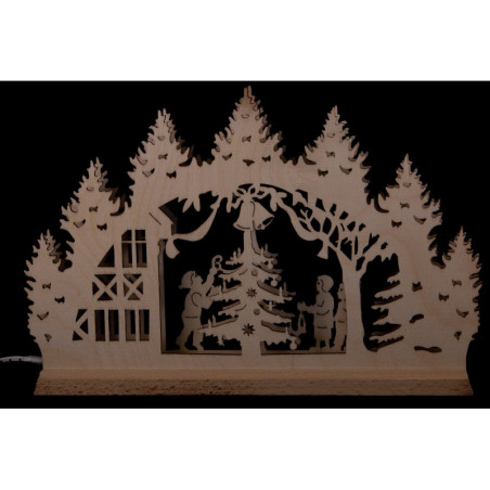 Mini Candle Arch - Christmas Tree - 22x14 cm / 8.7x5.5 inch