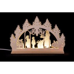 Mini Candle Arch - Santa Claus - 22x14 cm / 8.7x5.5 inch