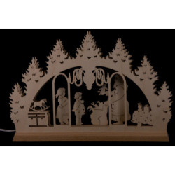 Mini Candle Arch - Santa Claus - 22x14 cm / 8.7x5.5 inch
