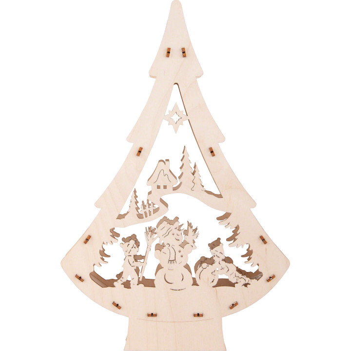 Light Tree - Snowman - 20,5x30 cm / 8.1x11.8 inch