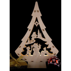 Light Tree - Snowman - 20,5x30 cm / 8.1x11.8 inch
