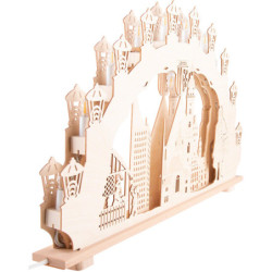 3D Candle Arch - Leipzig - 66x40 cm / 26x15.7 inch