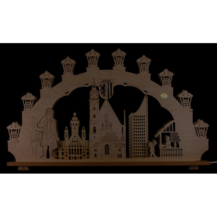3D Candle Arch - Leipzig - 66x40 cm / 26x15.7 inch