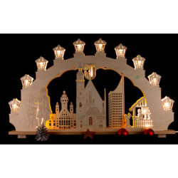 3D-Schwibbogen Leipzig - 66x40 cm