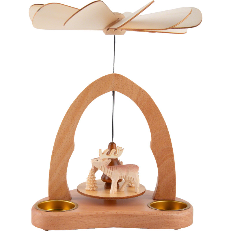 1-Tier Table Pyramid - Stag and Deer - 23 cm / 9.1 inch