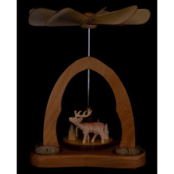 1-Tier Table Pyramid - Stag and Deer - 23 cm / 9.1 inch