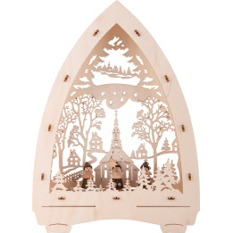 Lichterspitze "Seiffener Kirche" - 21,5x29 cm