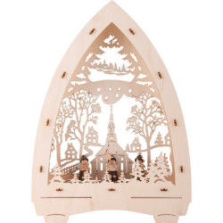 Lichterspitze "Seiffener Kirche" - 21,5x29 cm