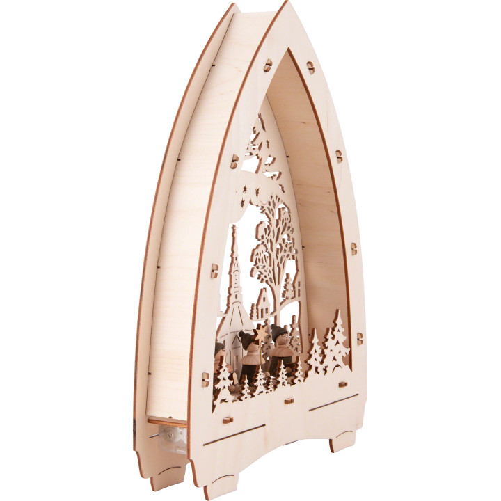 Light Triangle - Seiffen Church - 21,5x29 cm / 8.5x11.4 inch