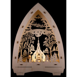 Lichterspitze "Seiffener Kirche" - 21,5x29 cm