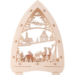 Light Triangle - Deer Feeding - 21,5x29 cm / 8.5x11.4 inch