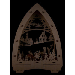 Light Triangle - Deer Feeding - 21,5x29 cm / 8.5x11.4 inch