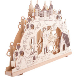 3D Candle Arch - "Three Hazelnuts for Cinderella" - 52x31,5 cm / 20.5x12.4 inch
