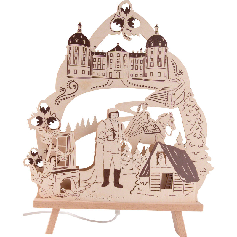 Candle Arch - "Three Hazelnuts for Cinderella" - 34,5x42 cm / 13.6x16.5 inch
