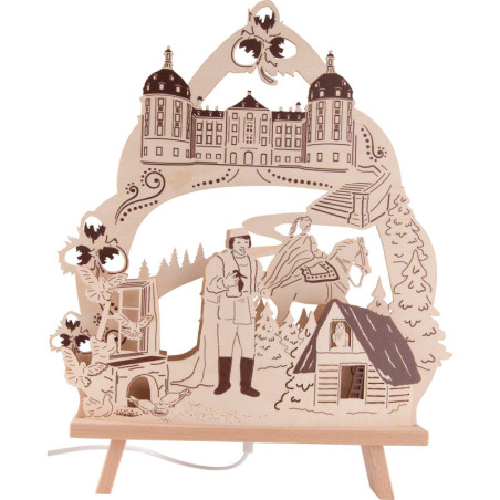 Candle Arch - "Three Hazelnuts for Cinderella" - 34,5x42 cm / 13.6x16.5 inch