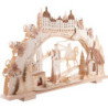 3D Candle Arch - "Three Hazelnuts for Cinderella" Natural - 70x41 cm / 27.6x16.1 inch