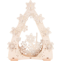 Light Triangle - Ice Stars - 31x40,5 cm / 12.2x15.9 inch