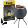 Smoker - BBQ Veggie Anthracite plus one pack of incense - 10 cm / 3.9 inch