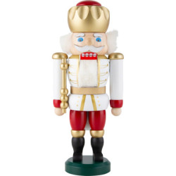 Nutcracker - Exclusive King White-Red - 25 cm / 9.8 inch