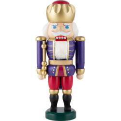 Nutcracker - Exclusive King Indigo-Raspberry - 25 cm / 9.8 inch