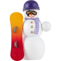 Smoker - Snowman Snowboarder - 13 cm / 5.1 inch