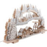Candle Arch - Christmas Market with Snow - 72x43x13 cm / 28x16x5 inch