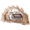 Candle Arch - Market Café with Turning Pyramid - 72x43x13 cm / 5.1 inch