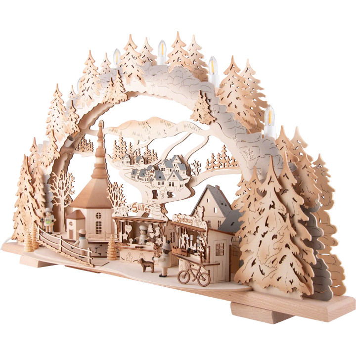 Candle Arch - Fair in Seiffen - 72x43 cm / 28.3x16.9 inch