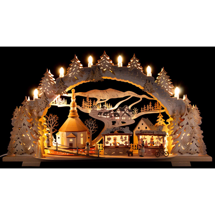 Candle Arch - Fair in Seiffen - 72x43 cm / 28.3x16.9 inch